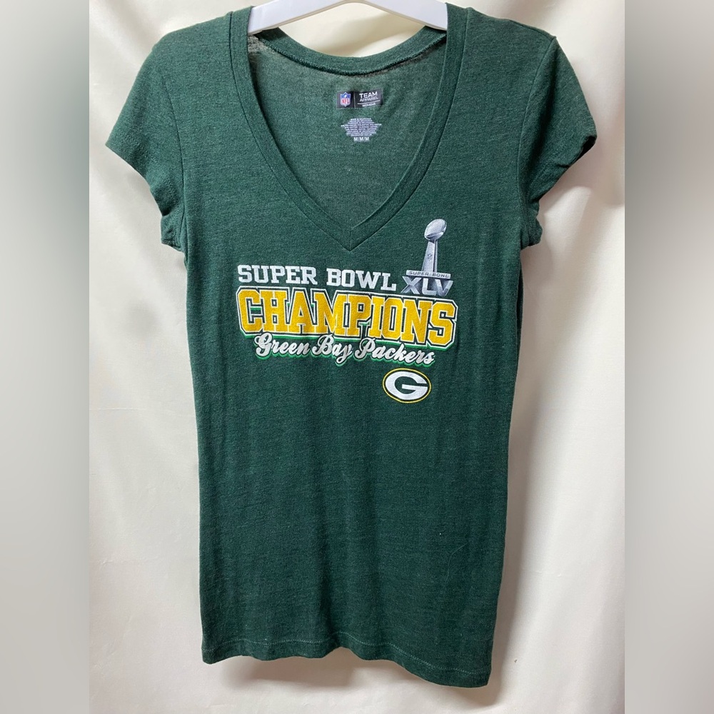 Packer Shirt, Team Apparel Dark Green Super Bowl XLV Women's Tee